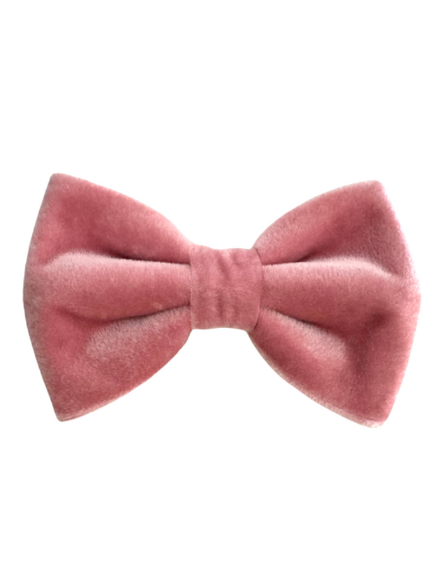 Beaux & Paws Bow Tie - Pink Velvet