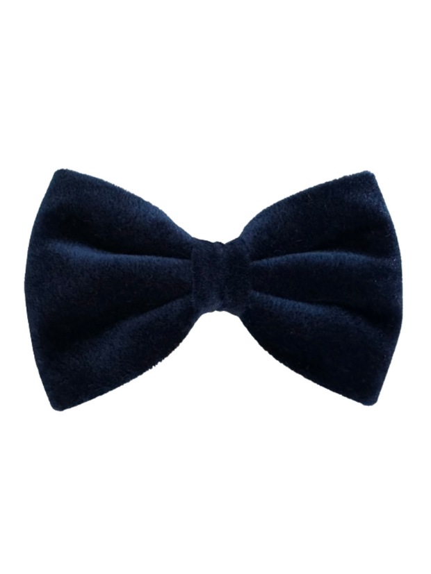 Beaux & Paws Bow Tie - Navy Blue Velvet